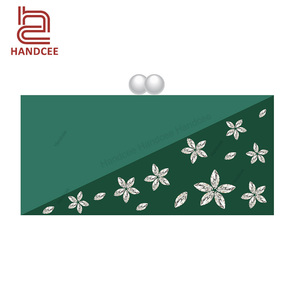 Chinese Style Dark Green Evening Handbags Acrylic Clutch Bag